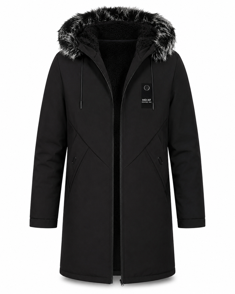 Veli™ — Herren Mid-Length Kapuzenmantel