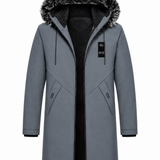 Veli™ — Herren Mid-Length Kapuzenmantel