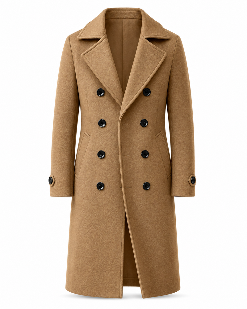 Philippe™ — Herren Tweed Langmantel im British Style