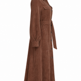 Stilla™ — Damen Tailliertes Cordkleid