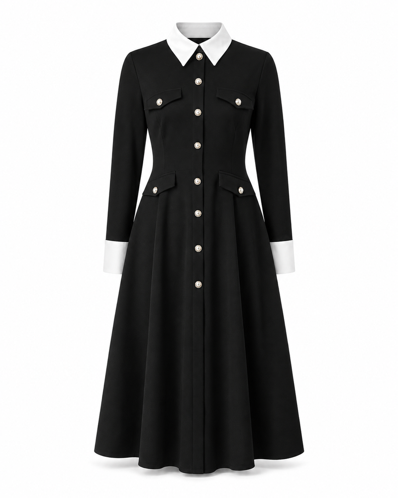 Minna™ — Damen Farbblock Kleid